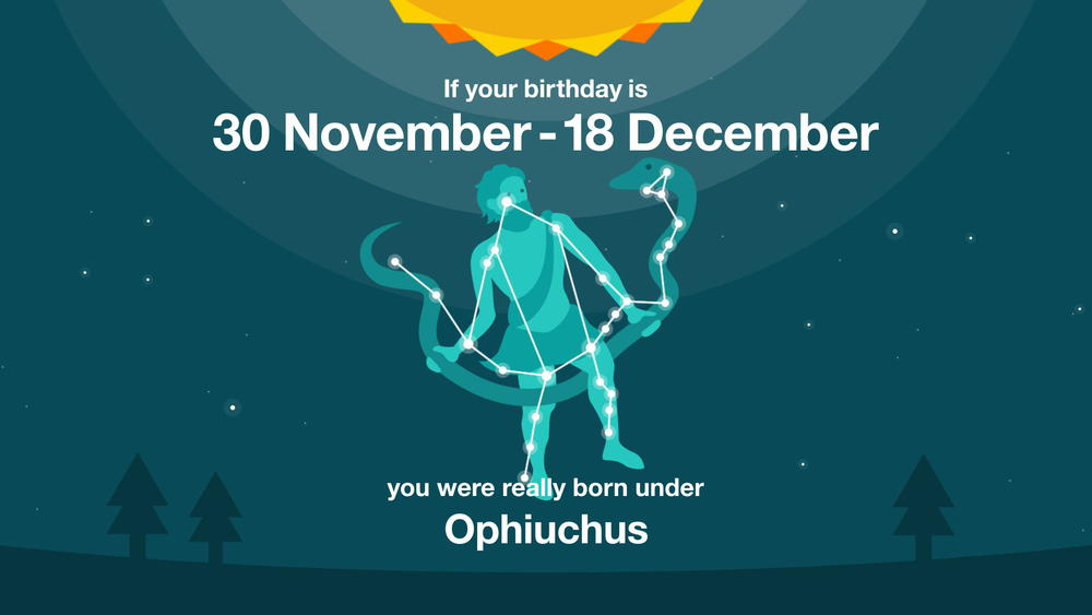 Ophiuchus oui serpentaire du 30 novembre au 18 décembre
